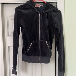 Black Velvet Women's Hoodie Jacket